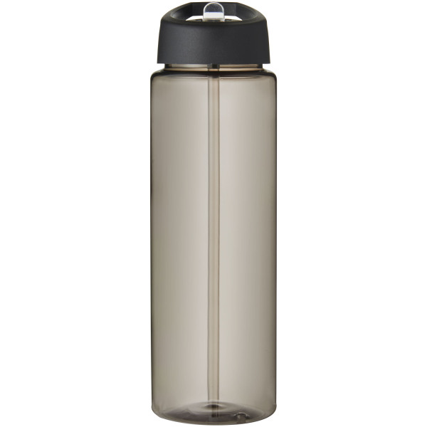 H2O Active® Vibe 850 ml spout lid sport bottle - Charcoal/Solid black