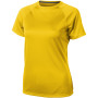 Niagara cool fit dames t-shirt met korte mouwen - Geel - XS