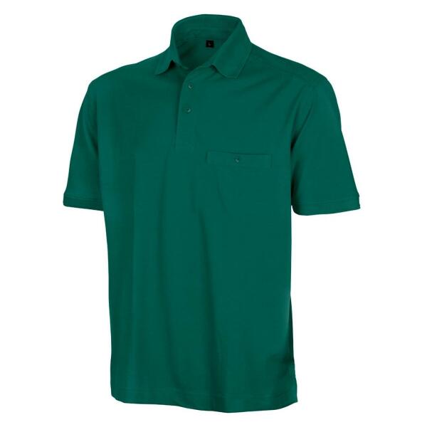 Apex Pocket Piqué Polo Shirt, Bottle Green, 4XL, Result Work-Guard