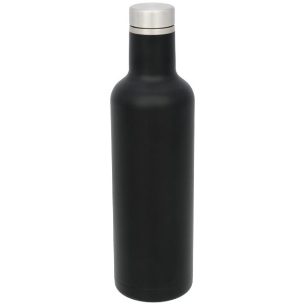 Pinto 750 ml koper vacuüm geïsoleerde drinkfles - Zwart