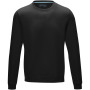 Jasper men’s GOTS organic recycled crewneck sweater - Solid black - 3XL