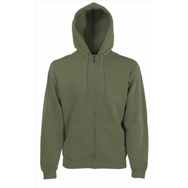 FOTL Premium Hooded Sweat Jacket, Classic Olive, XXL