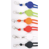 Polyester verstelbare koordlanyard met veiligheidssluiting en karabijnhaak Polyester verstelbare koordlanyard met veiligheidssluiting en karabijnhaak