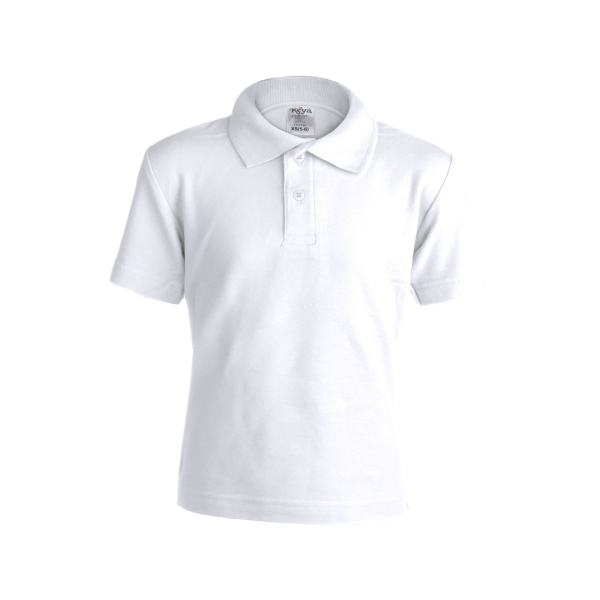 Kinder Weiß Polo-Shirt 