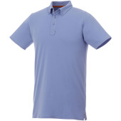 Atkinson short sleeve button-down men's polo - Light blue - XXL