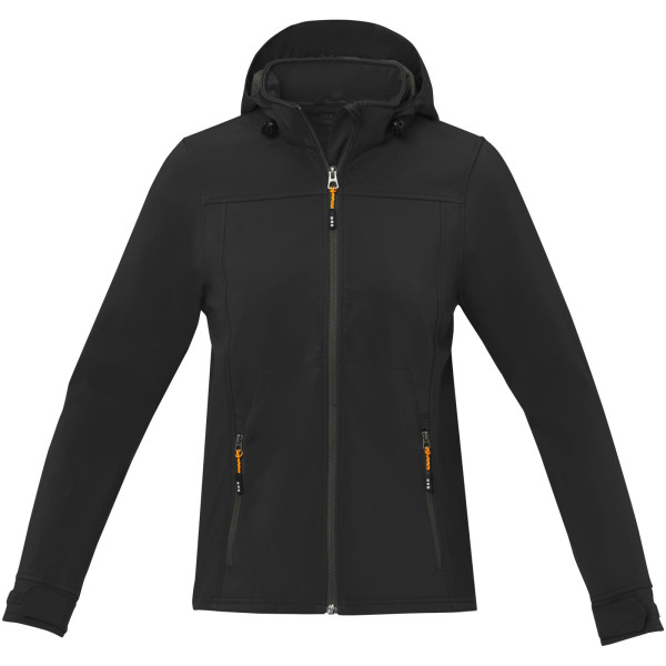 Langley women's softshell jacket - Solid black - S