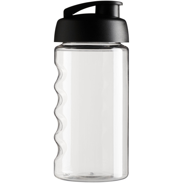 H2O Active® Bop 500 ml flip lid sport bottle - Transparent/Solid black