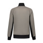 L&S Sweater Cardigan Workwear pearl grey/bk 3XL