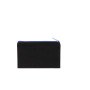 Tasje van canvaskatoen - klein model Black / Royal Blue One Size