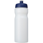 Baseline® Plus 650 ml sportflaska med sportlock - Transparent/Blå