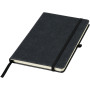Atlana leather pieces notebook - Solid black