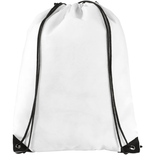 Evergreen non-woven drawstring backpack 5L - White