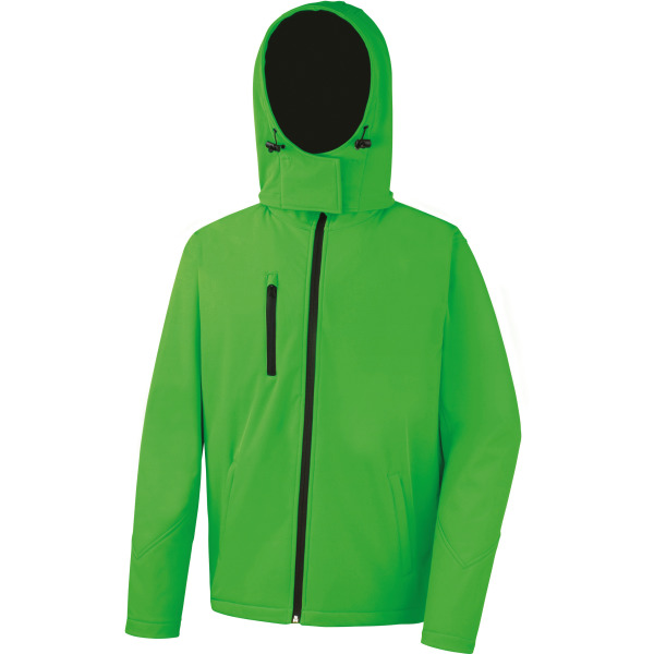 Core Tx Performance Hooded Soft Shell Jacket Vivid Green / Black S