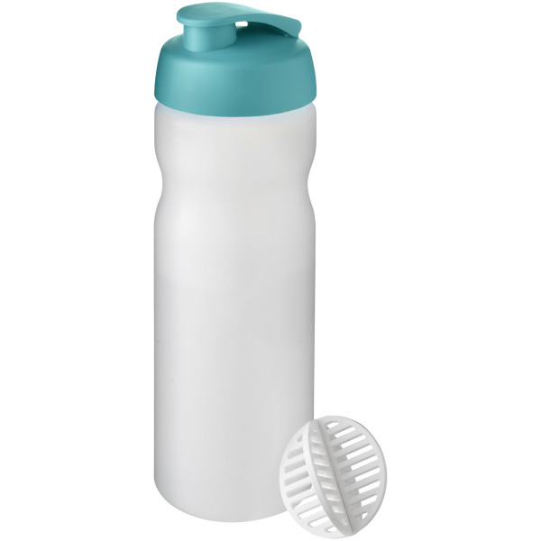 Baseline Plus 650 ml shaker bottle - Aqua/Frosted clear