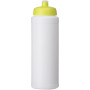 Baseline® Plus grip 750 ml sportfles met sportdeksel - Wit/Lime