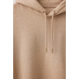 Iqoniq Torres gerecycled katoen hoodie ongeverfd, heather brown (XXXL)