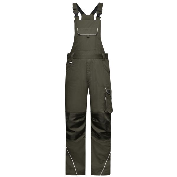 Workwear Pants with Bib - SOLID -