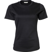 Ladies Interlock T-Shirt - Black - XL