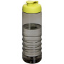 H2O Active® Eco Treble 750 ml drinkfles met klapdeksel - Charcoal/Lime