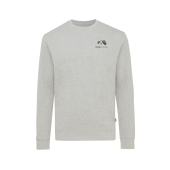 Iqoniq Denali gerecycled katoen sweater ongeverfd, heather grey (M)