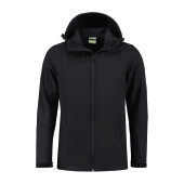 L&S Jacket Hooded Softshell for him dark grey 3XL