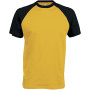 Baseball - Tweekleurig T-shirt Yellow / Black L