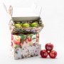 Geschenkverpakking incl. 3 appels met witte bedrukking