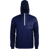 Ongevoerde windbreaker met halsrits Ongevoerde windbreaker met halsrits