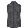 Ladies' Knitted Hybrid Vest - grey-melange/anthracite-melange - XS