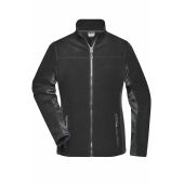 Ladies' Workwear Fleece Jacket - STRONG - - black/carbon - 4XL