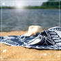 Beach Towel Hawaii - Black/Anthracite