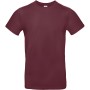 #E190 Men's T-shirt Burgundy 3XL
