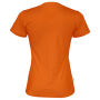 Cottover Gots T-shirt V-neck Lady orange XS
