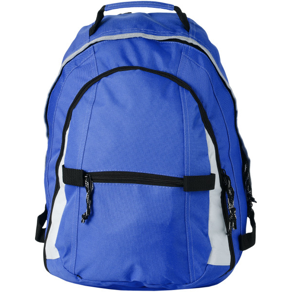 Colorado covered zipper backpack 22L - Royal blue/White/Solid black