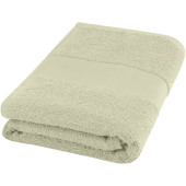 Charlotte 450 g/m² håndklæde i bomuld 50x100 cm - Lysegrå