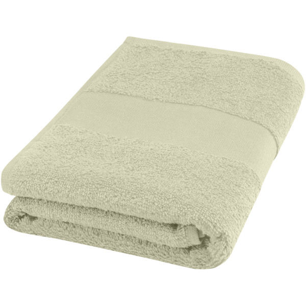 Charlotte 450 g/m² cotton bath towel 50x100 cm - Light grey