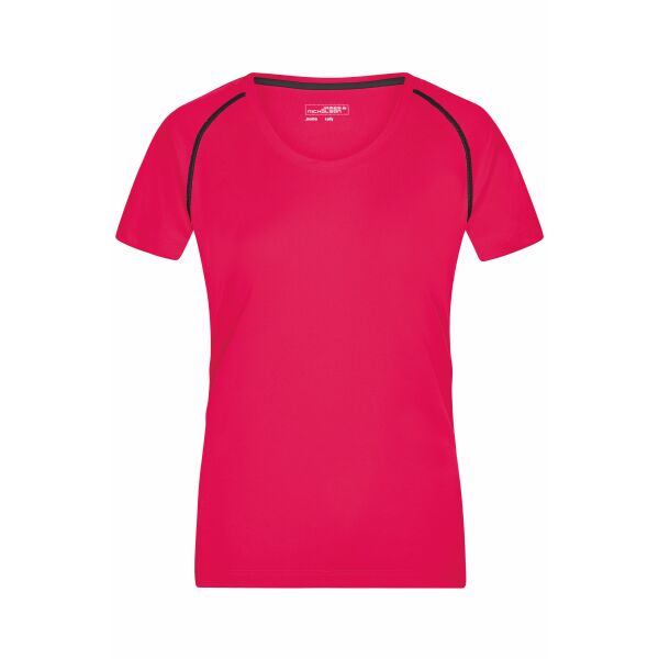 Ladies' Sports T-Shirt - bright-pink/titan - L
