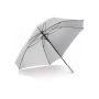 Deluxe vierkante paraplu met draaghoes 27” auto open - Wit