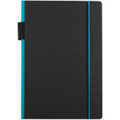 Cuppia A5 hardcover notitieboek - Zwart/Lichtblauw