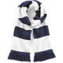Gestreepte sjaal Stadium French Navy / White One Size