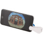 Fish-eye telefoonlens met clip - Wit/Koningsblauw