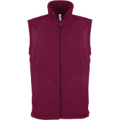 Bodywarmer van microfleece heren Wine XXL