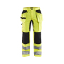 High Vis Werkbroek met stretch en gereedschapzakken