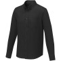 Pollux long sleeve men's shirt - Solid black - 5XL