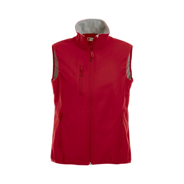 Clique Basic Softshell Vest Ladies rood xxl