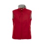 Clique Basic Softshell Vest Ladies rood xxl