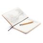 a5 kurken notitieboek incl. touchscreen pen, bruin P773.779