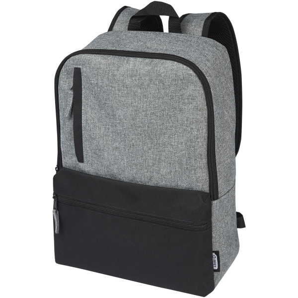 Recycled two-tone laptop backpack 15' 14L