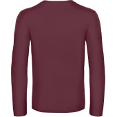 #E190 Men's T-shirt long sleeve Burgundy 3XL
