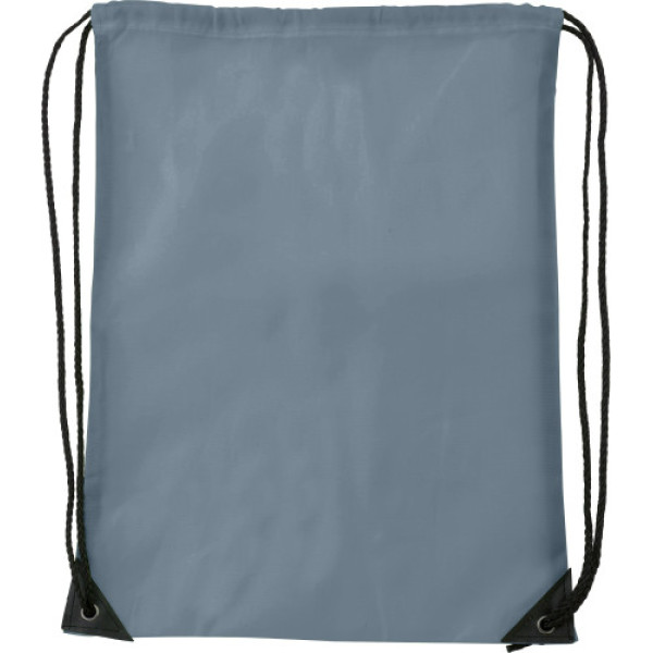 Polyester (210D) drawstring backpack Steffi grey